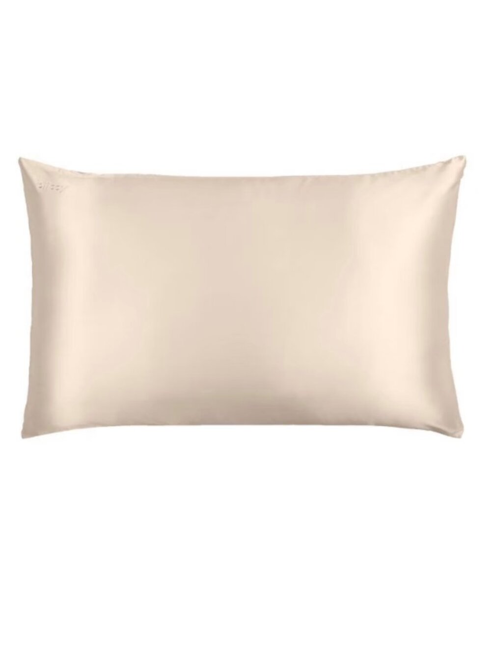 NEW Blissy Standard 600 Thread Count 100% Mulberry Silk Pillowcase Natural Beige